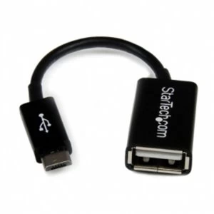 StarTech 5" Micro USB to USB OTG Host Adapter MF