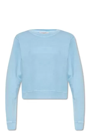 AllSaints Womens Tessa Punch Sweatshirt, Blue, Size: XS