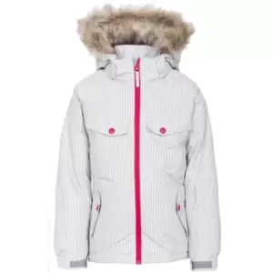 Trespass Childrens Girls Denia Waterproof Ski Jacket (3-4 Years) (Platinum Print)