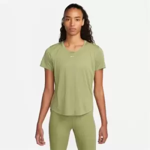 Nike Dri-FIT One Womens Standard Fit Short-Sleeve Top - Green