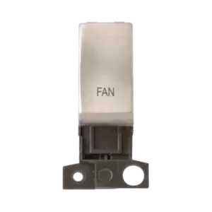 Click Scolmore MiniGrid 13A Double-Pole Ingot Fan Switch Satin Chrome - MD018SC-FN