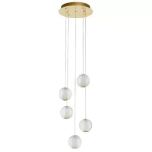 Merano - Gander Integrated LED Pendant Ceiling Light Gold Aluminium LED 21W 1200Lm 3200K