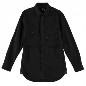 G Star Type C Straight Long Sleeve Shirt - dk aged