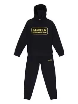 Barbour International Boys Essential Tracksuit - Black, Size Age: 14-15 Years