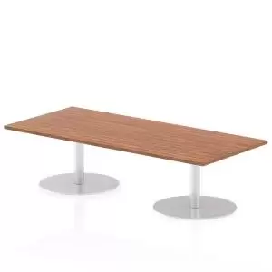 Italia Poseur Table Rectangle 1800800 Top 475 High Walnut