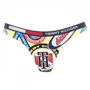 Tommy Bodywear 85 Brazilian Bikini Bottoms - Badge AOP OLJ