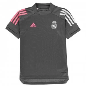 adidas Real Madrid Training Shirt 2020 2021 Junior - Grey
