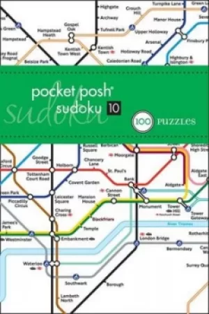 Pocket Posh Sudoku 10 London Tube Map by The Puzzle Society