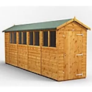 Power Garden Shed 184PA Golden Brown 18x4