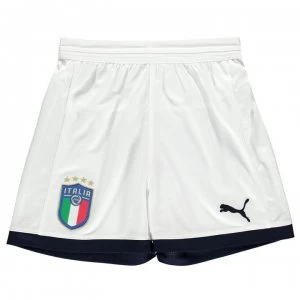 Puma Italy Home Shorts 2017 2018 Junior - White