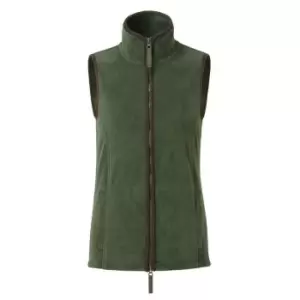 Premier Womens/Ladies Artisan Fleece Gilet (XS) (Moss Green/Brown)