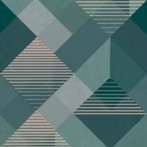 Superfresco Easy Kaleidoscope Emerald Wallpaper