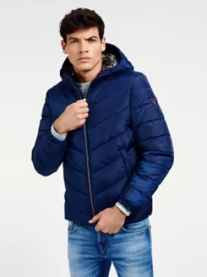 Guess Padded High Neck With Hood Puffer