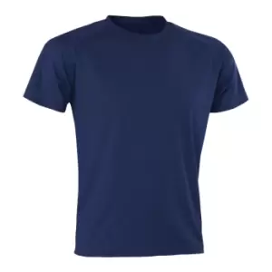 Spiro Mens Aircool T-Shirt (S) (Navy)