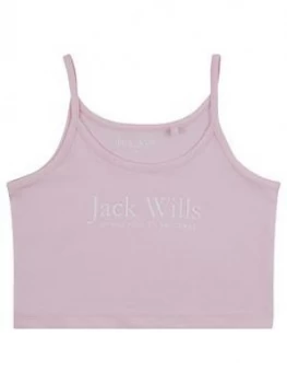 Jack Wills Girls Vest Top - Pink, Size Age: 5-6 Years, Women