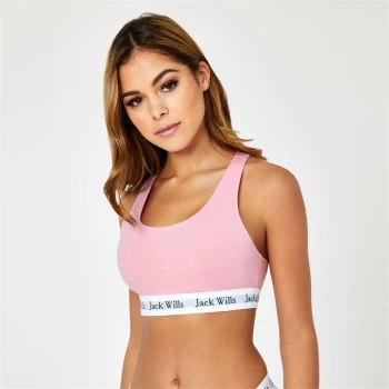 Jack Wills Dibsdall Racer Back Bralette - Pink