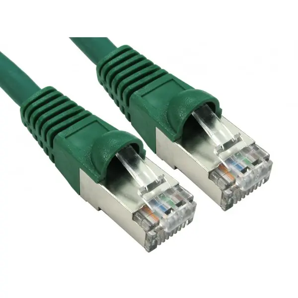 Cables Direct 0.25m CAT6A Patch Cable (Green)