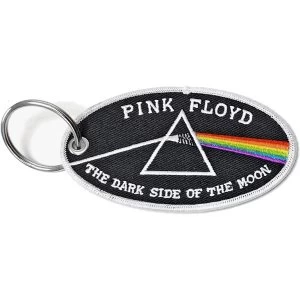 Pink Floyd - Dark Side of the Moon Oval White Border Keychain