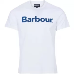 Barbour Mens Logo Tee White XXL