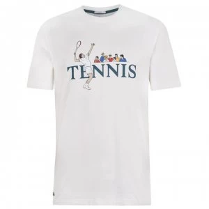 Lacoste L!VE Tennis T Shirt - Flour 2CQ