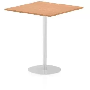 Italia Poseur Table Square 10001000 Top 1145 High Oak