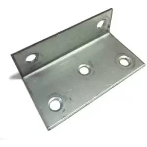 Angle Corner Bracket Metal Wide Zinc Plated Repair Brace Strong - Size 75x40x25x2mm - Pack of 50