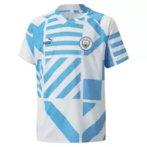 2022-2023 Man City Pre-Match Jersey (White) - Kids