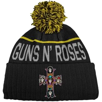 Guns N' Roses - Cross Unisex Beanie - Black/Yellow