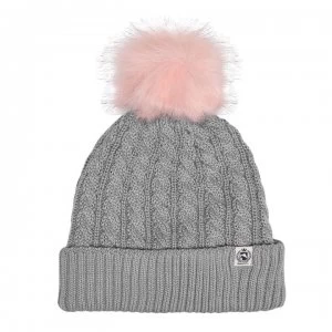 Requisite PomPom Hat Ladies - Grey Marl