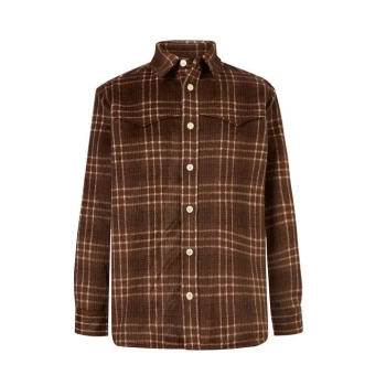 AllSaints Nikko Long Sleeve Shirt - Brown