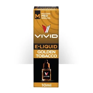 Vivid E-Liquid Medium Strength - Gold Tobacco