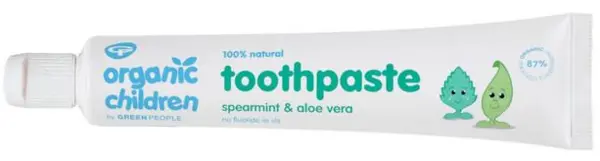 Green People Organic Children Spearmint & Aloe Vera Fluoride Free Toothpaste 50ml