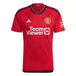 adidas Manchester United Home Shirt 2023 2024 Adults - Red