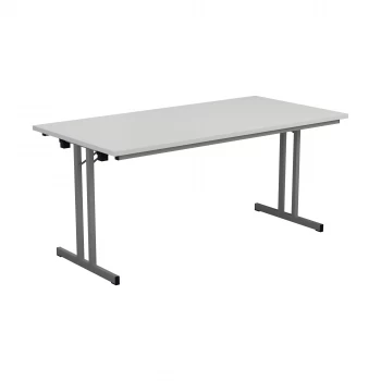 Rectangular Folding Table 1200 x 800 - White Top and Silver Legs