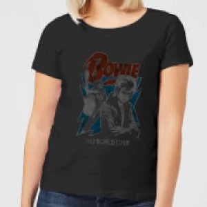 David Bowie 72 Tour Womens T-Shirt - Black - 3XL