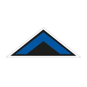 Blue Arrow Chevron Symbol' Floor Graphic (800mm x 320mm)