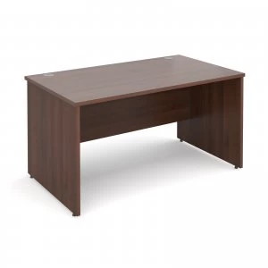 Maestro 25 PL Straight Desk 1400mm x 800mm - Walnut Panel Leg Design