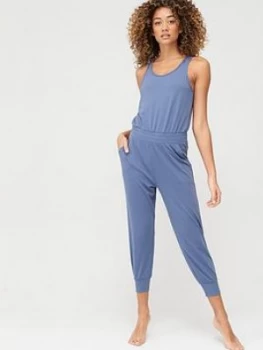 Nike Yoga Jumpsuit - Blue Size M Women