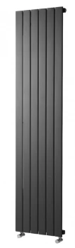 Wickes Haven Flat Panel Vertical Designer Radiator - Anthracite 1800 x 630 mm