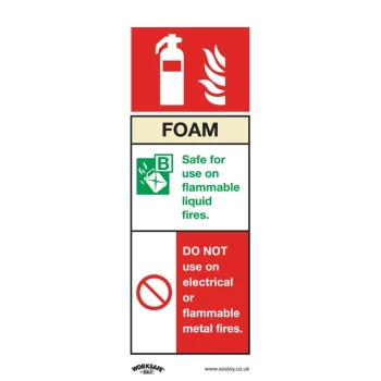 Safety Sign - Foam Fire Extinguisher - Self-Adhesive