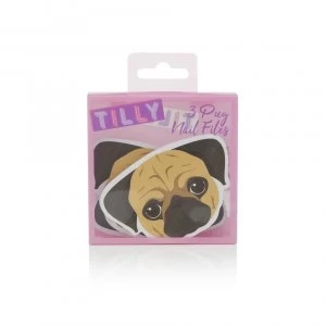 Tilly & Friends Pug Nail Files (3 Nail Files)