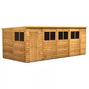 Power Sheds 18 x 8ft Pent Overlap Dip Treated Shed