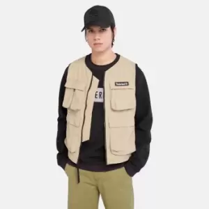 Timberland Utility Cargo Gilet For Men In Beige Beige, Size L