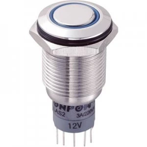 TRU COMPONENTS LAS2GQF 11ZEB12VSP Tamper proof pushbutton 250 V AC 3 A 1 x OnOn latch