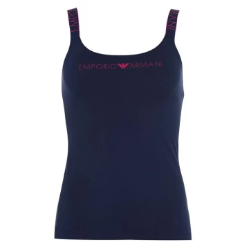 Emporio Armani Underwear Logo Tank Top - Blue 00637