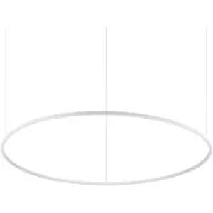 Ideal Lux Oracle Ring Integrated LED Pendant Ceiling Light White 150cm 3000K