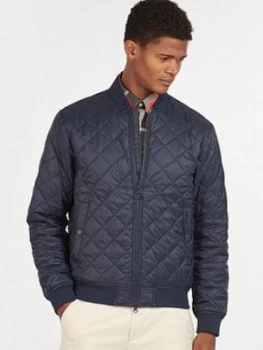 Barbour Gabble Quilted Bomber Jacket - Navy