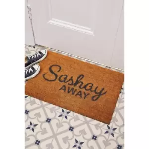 Astley Sashay Away Slogan Coir Door Mat