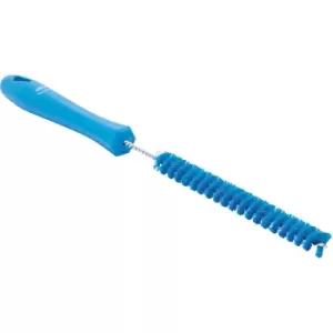 Vikan Pipe brush with handle, hard, Ø 15 mm, pack of 15, blue