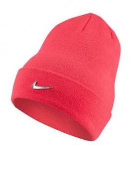 Nike Youth Metal Swoosh Beanie Pink Women